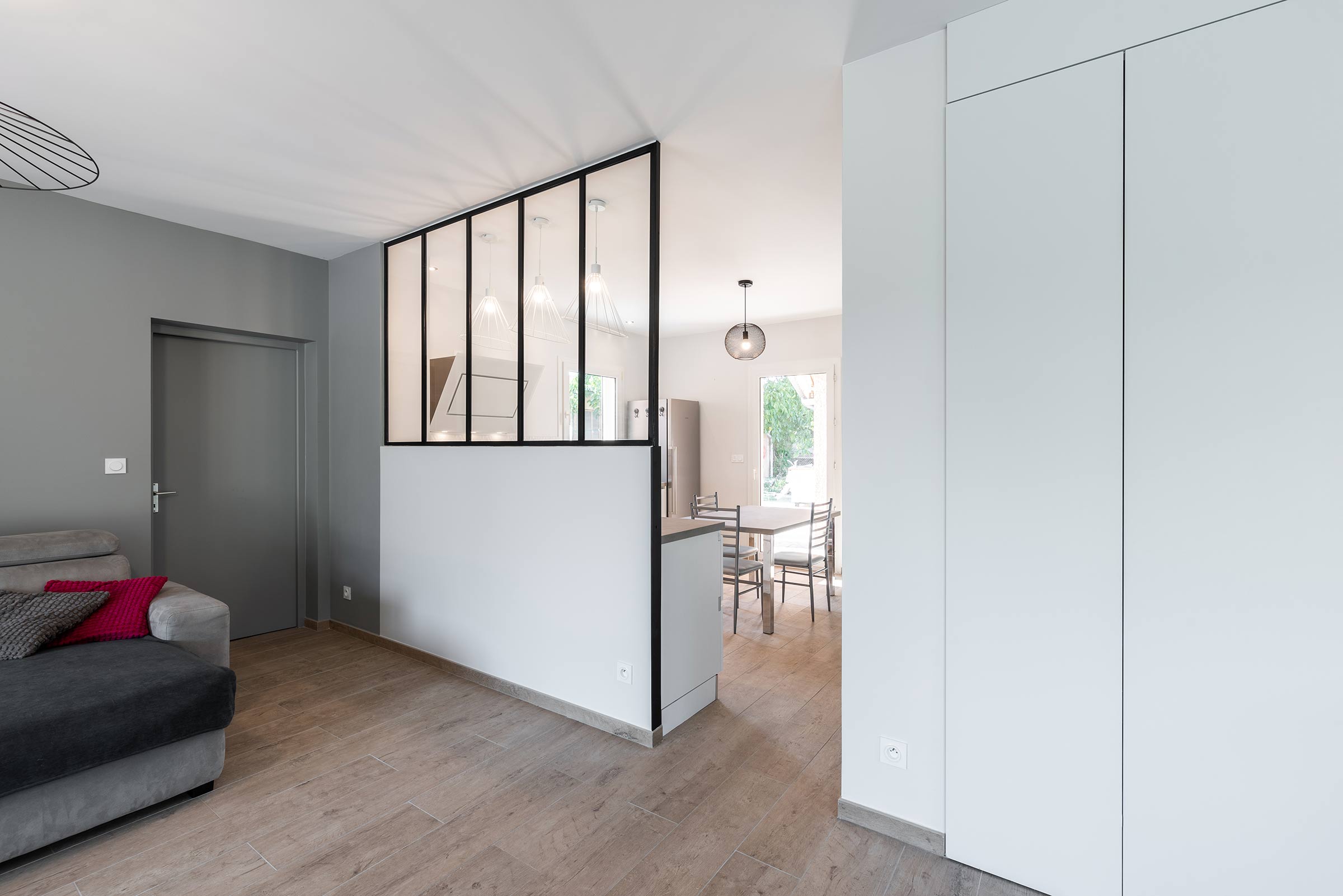 Rénovation d'une cuisine et verrière à Toussieux