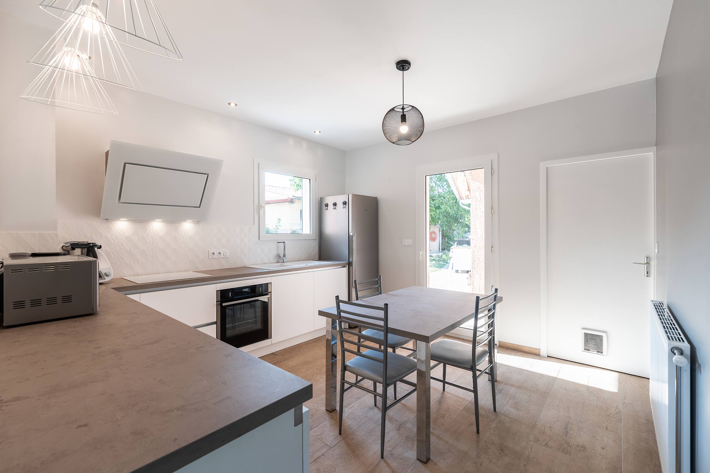 Rénovation d'une cuisine et verrière à Toussieux