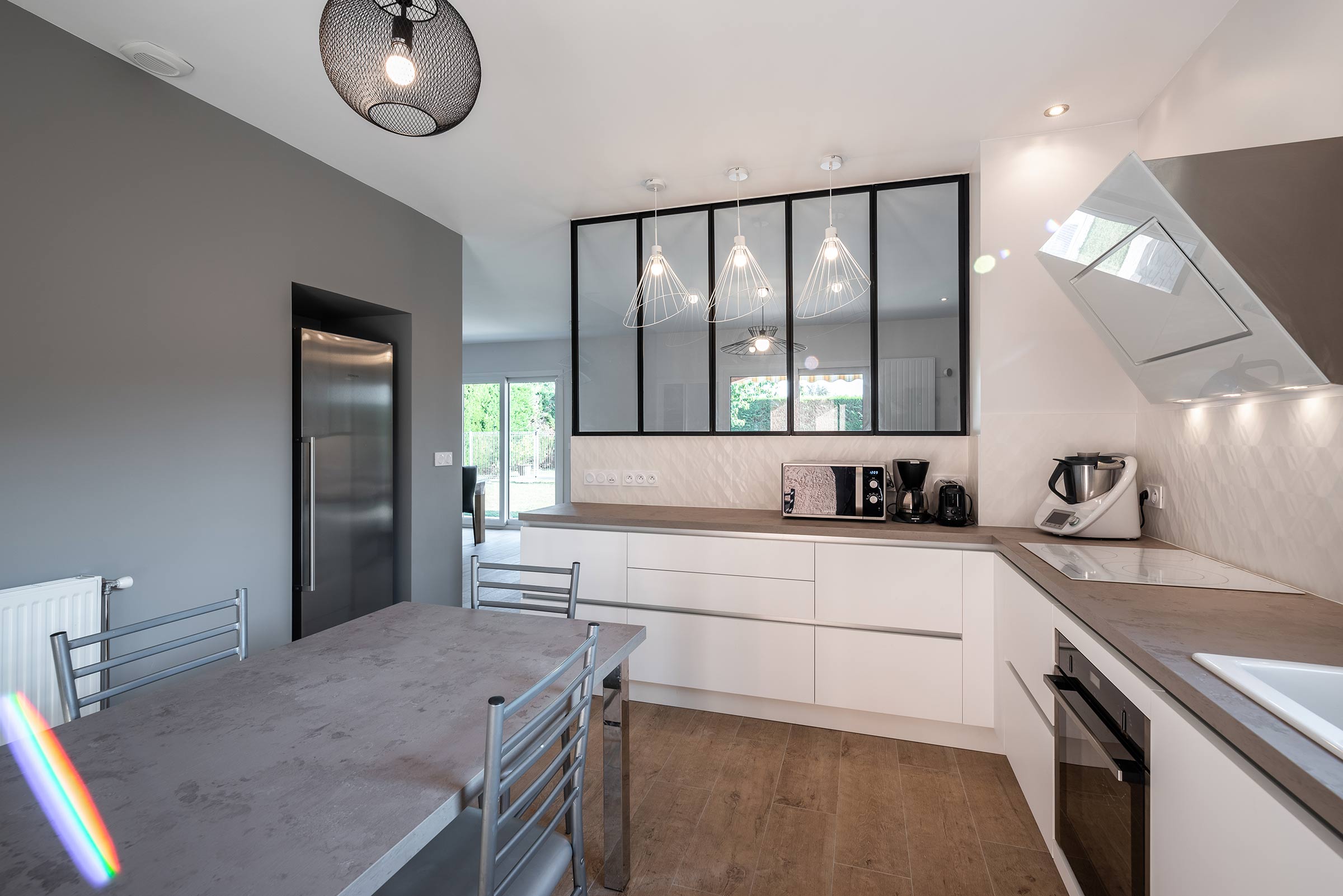 Rénovation d'une cuisine et verrière à Toussieux